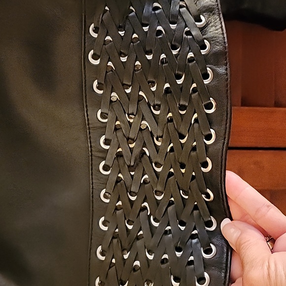 Womens First Leather Motorcycle Jacket - Picture 11 of 15